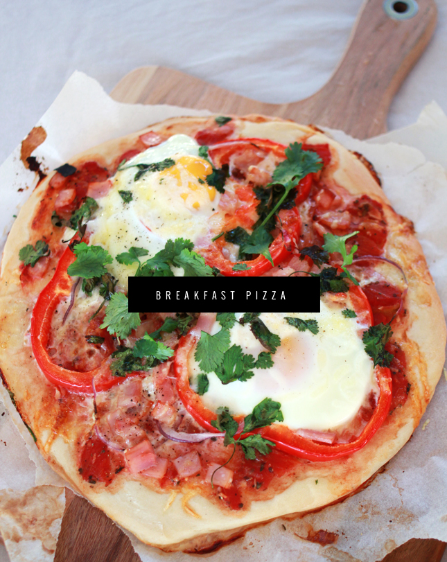 Breakfast Pizza Recipe | www.highwallsblog.com