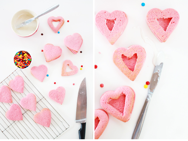 Recipe |Heart Shaped Pinata Surprise Cookies | www.highwallsblog.com