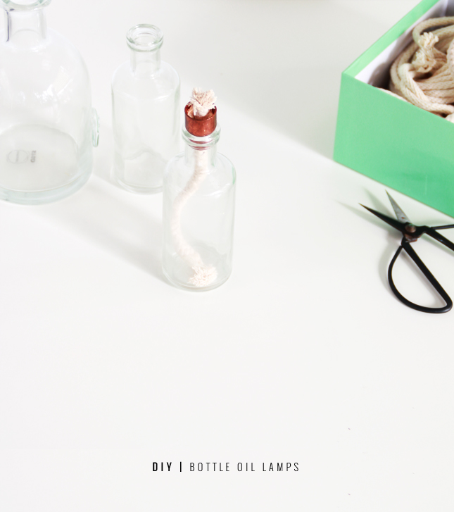 Make your own oil lantern from any glass bottle | Full steps at www.highwallsblog.com