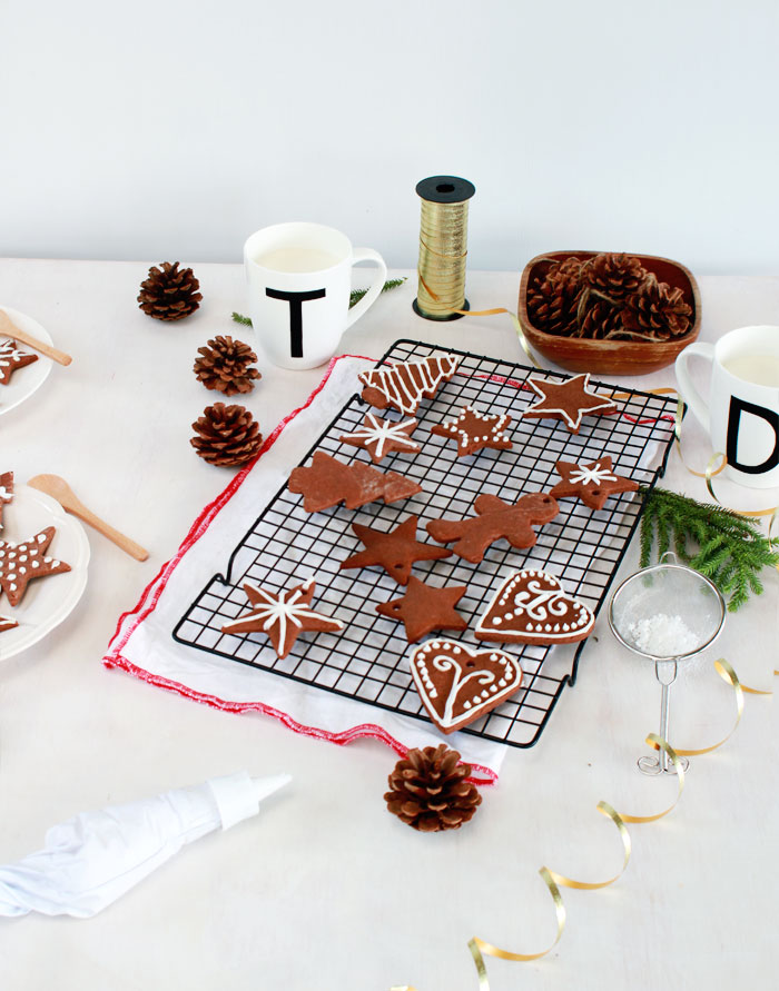 One for the Gingerbread haters: Chocolate Sugar Cookies! They might look like gingerbread, but they are SO much better! 