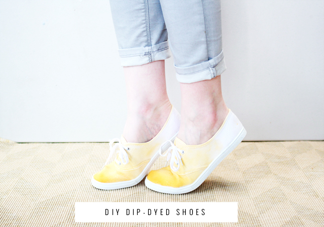 DIY Ombre Shoes for Frankie Magazine | www.highwallsblog.com