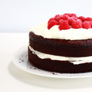 EAT | Chocolate Mudcake (with berries and cream)