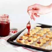 EAT | Strawberry Jam Thumbprint Cookies