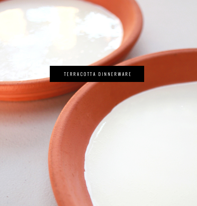 From the Garden to the Table: DIY Terracotta Dinnerware | www.highwallsblog.com
