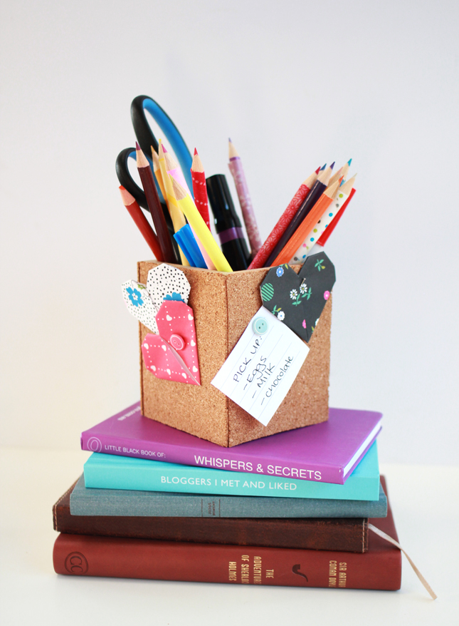 DIY |  Cork Board Pencil Box by High Walls (for Drifter & the Gypsy)