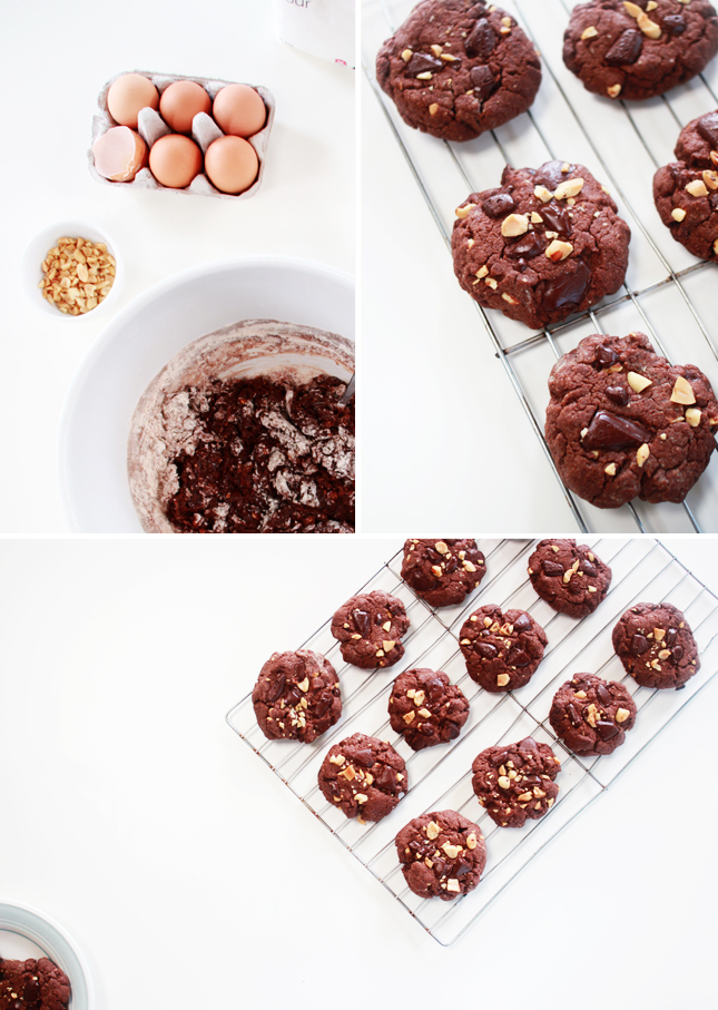 RECIPE | Dark Chocolate & Peanut Butter Cookies | www.highwallsblog.com
