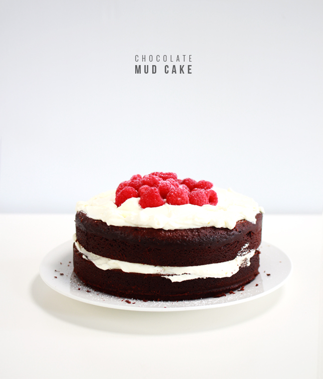 Eats | Chocolate Mud cake w/ berries and cream | www.highwallsblog.com