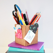 DIY | Cork Board Pencil Box