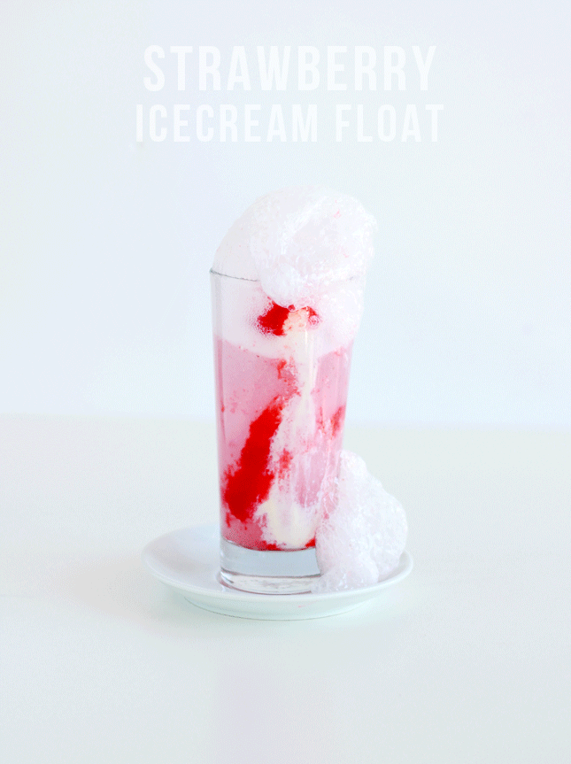 Strawberry Ice Cream Float | www.highwallsblog.com