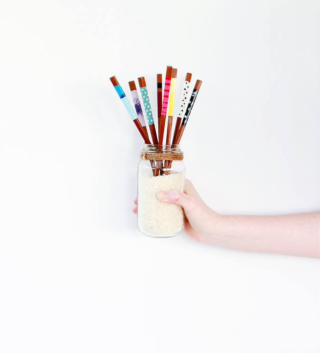 DIY Decorated Chopsticks | highwallsblog.com