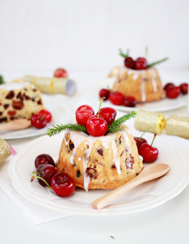 Merry Christmas! Try these single serve Cherry Fruitcakes (click through for full recipe)