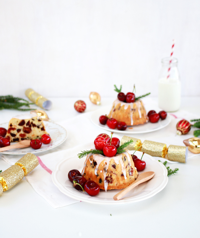 Merry Christmas! Try these single serve Cherry Fruitcakes (click through for full recipe)