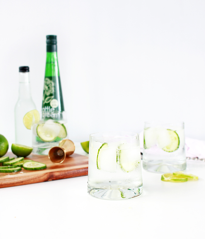 TGIW! Celebrate with a mid-week cocktail - a simple twist on an old favourite, Cucumber and Elderflower Gin & Tonic!